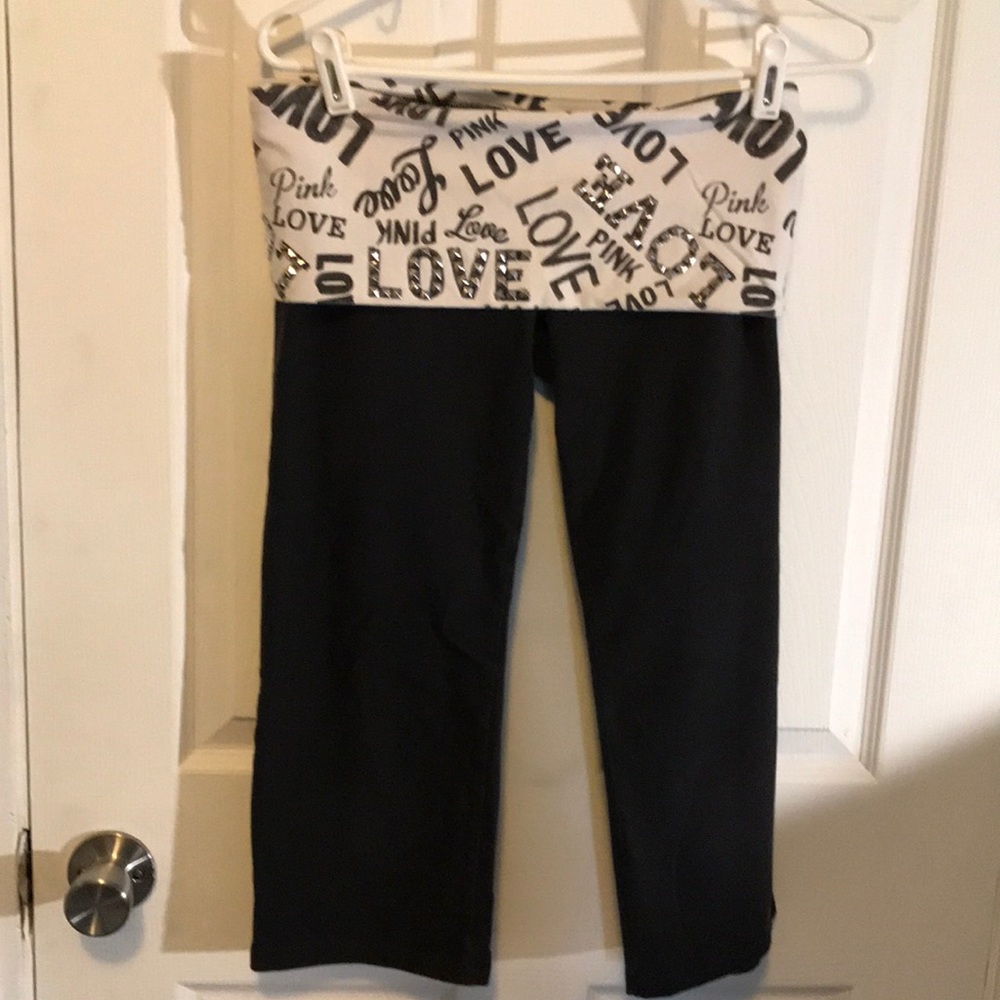 Pink Victoria secret Capri’s. Perfect condition